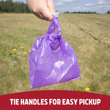 100 Poop Bags Vanilla Scented with Tie Handles
