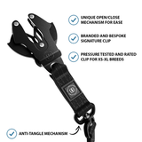1.4m Lighter Swivel Combat Lead | Anti-Tangle & Secure Clip