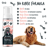 Bugalugs Papaya and Coconut No Rinse Shampoo & Conditioner for Dogs 200ml