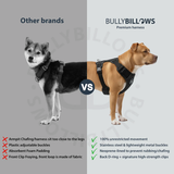 BullyBillows Premium Comfort Harness | Non Restrictive & Adjustable - Black