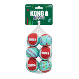 KONG Holiday SqueakAir Balls 6pk Medium