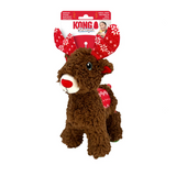 KONG Holiday Sherps Reindeer Dog Toy Red