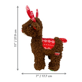 KONG Holiday Sherps Reindeer Dog Toy Red