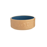 Mason Cash Embossed Cane Dog Bowl Blue 15cm