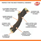 Nylabone Extreme Tough Dog Chew Toy Wooden Stick, Durable, Cleans Teeth, Bacon Flavour, XL, for Dogs Over 23 kg