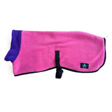 Pawsome Suits - Reversible Fleece Dog Coat Cerise/Purple