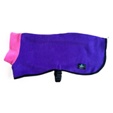 Pawsome Suits - Reversible Fleece Dog Coat Cerise/Purple