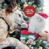 Rosewood Cupid and Comet Santa Dog Toy