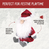 Rosewood Cupid and Comet Santa Dog Toy