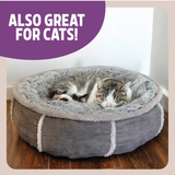 Rosewood Deep Plush Donut Dog/Cat Bed