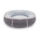 Rosewood Deep Plush Donut Dog/Cat Bed