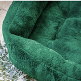 Rosewood Green Faux Fur Dog/Cat Bed