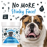 Wrinkle Cleansing Wipes 100 Pre-soaked Wipes for Dogs & Cats